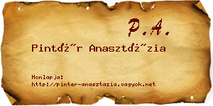 Pintér Anasztázia névjegykártya