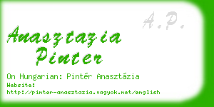 anasztazia pinter business card